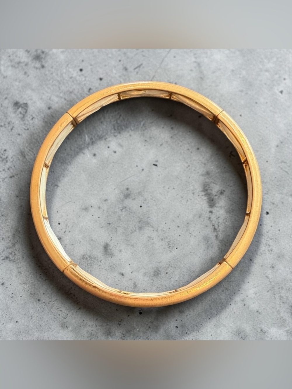 Plunder Gold Tone Hinged Bangle Bracelet